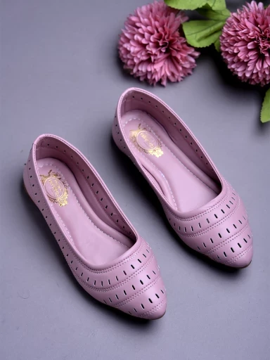 Stylestry Comfortable Mauve Bellies For Women & Girls