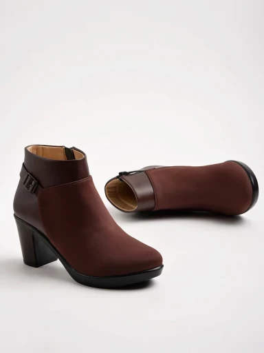 Stylestry Smart Casual Brown Boots For Women & Girls