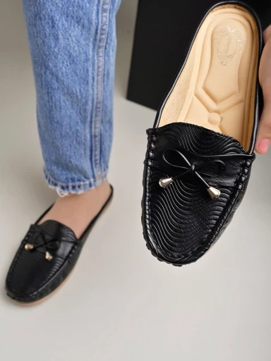 Stylestry Smart Casual Black Loafers For Women & Girls
