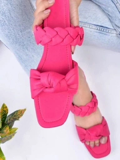 Stylestry Women Pink Open Toe Flats