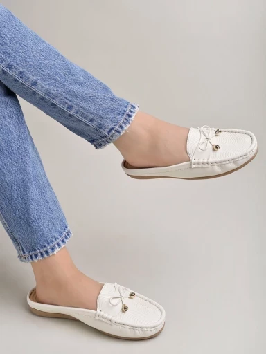 Stylestry Smart Casual White Loafers For Women & Girls