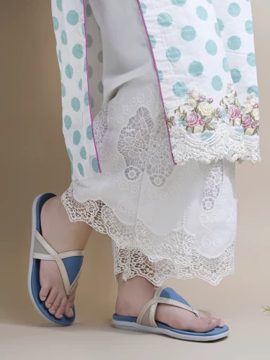 Stylestry Stylish & Comfortable Blue Flats For Women & Girls
