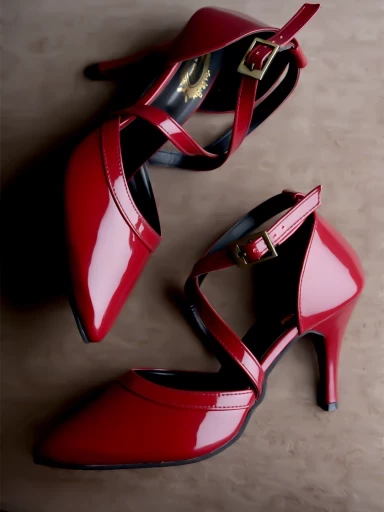 Stylestry Solid Criss-Cross Straps Cherry Wedges For Women & Girls