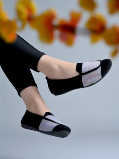 Stylestry Comfortable Stylish Black Ballerinas For Women & Girls