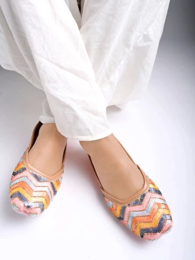 Buy Multicoloured Flat Shoes for Women by Indie Picks Online | Ajio.com