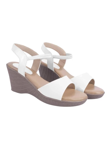 Shoetopia smart Casual White Wedges For Womne & Girls