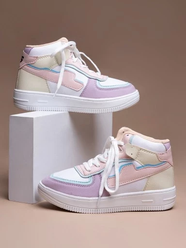 Shoetopia Women & Girls Pink Smart Casual Sneakers
