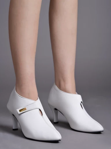 Stylestry Pointed Toe White Pumps For Women & Girls