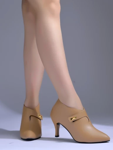 Stylestry Pointed Toe Tan Pumps For Women & Girls