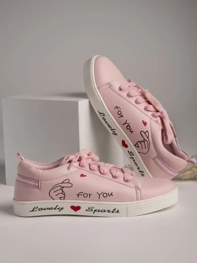Fame Forever by Lifestyle Kids White & Pink Casual Sneakers