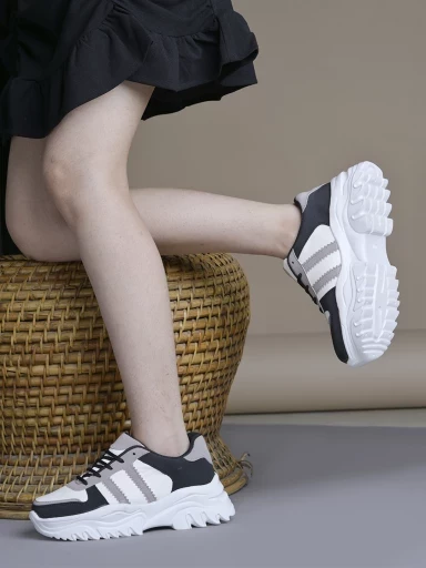 Stylestry Smart Casual Comfortable Black Sneakers For Women & Girls