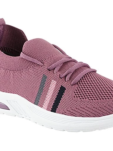 Stylestry Womens & Girls Purple Lace Up Casual Walking Shoes