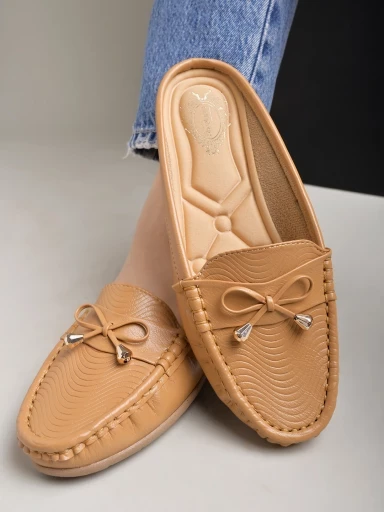 Stylestry Smart Casual Tan Loafers For Women & Girls