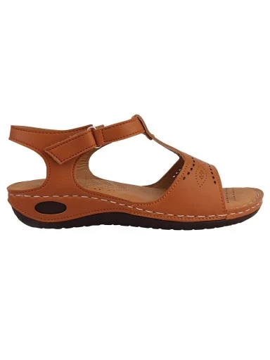 Stylestry Women's & Girl's Tan Ortho Care Dr Orthopaedic Super Comfort Fit Cushion Sandals