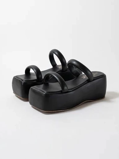 Stylestry Comfortable Stylish Black Platform Heels For Women & Girls