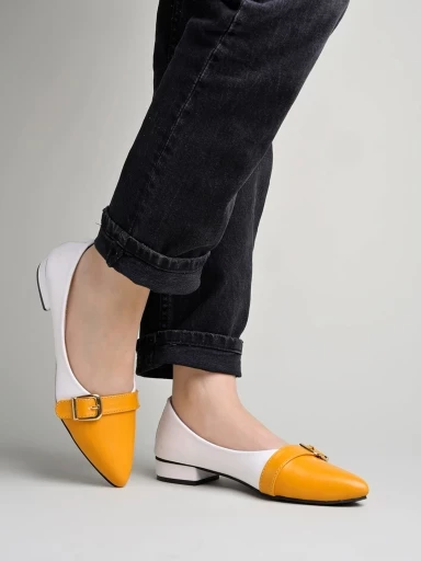 Shoetopia Pointed Toe Yellow Belly For Women & Girls