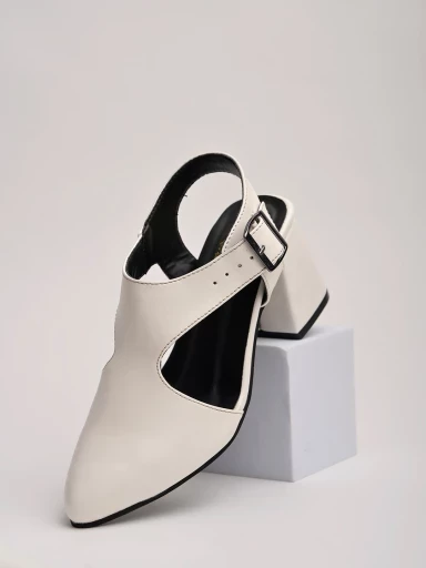 Stylestry Solid Pointed Toe White Pumps  For Women & Girls