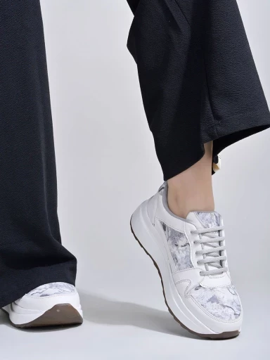 Stylestry Smart Casual Grey Sneakers For Women & Girls