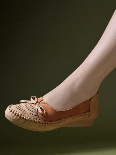 Stylestry Casual Beige Ballerinas For Women & Girls