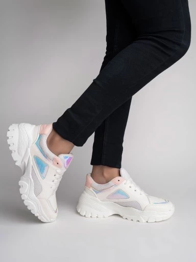 Stylestry Women White Colourblocked Walking Shoes