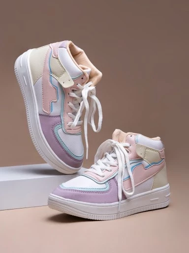Shoetopia Women & Girls Pink Smart Casual Sneakers