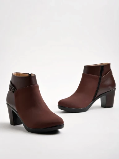 Stylestry Smart Casual Brown Boots For Women & Girls