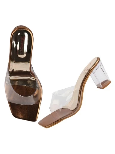 Stylestry Women & Girls Copper Heels
