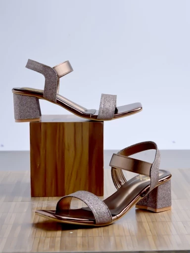 Stylestry Stylish Copper Block Heels For Women & Girls