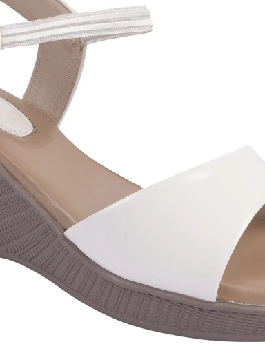 Shoetopia smart Casual White Wedges For Womne & Girls