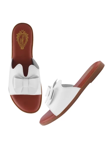 Stylestry Stylish Solid White Flats For Women