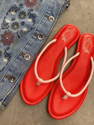 Stylestry Comfortable Regular Red Flats For Women & Girls