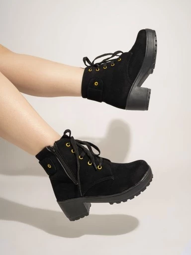 Buy Girls Black Casual Boots Online | SKU: 56-19-11-36-Metro Shoes