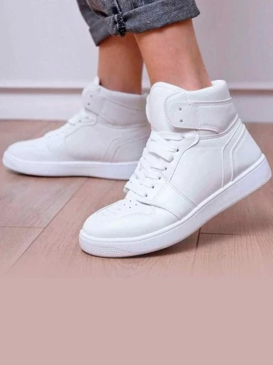 Buy IYKYK by Nykaa Fashion Premium White Solid Casual Sneakers Online