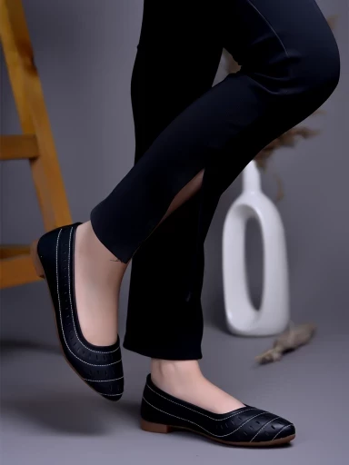 Stylestry Comfortable Black Bellies For Women & Girls