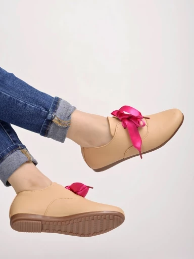 Stylestry Smart Casual Beige Sneakers For Women & Girls