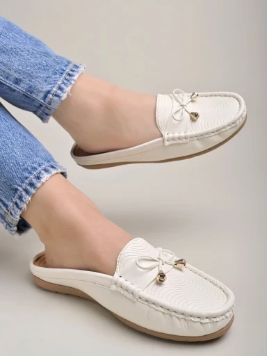 Stylestry Smart Casual White Loafers For Women & Girls