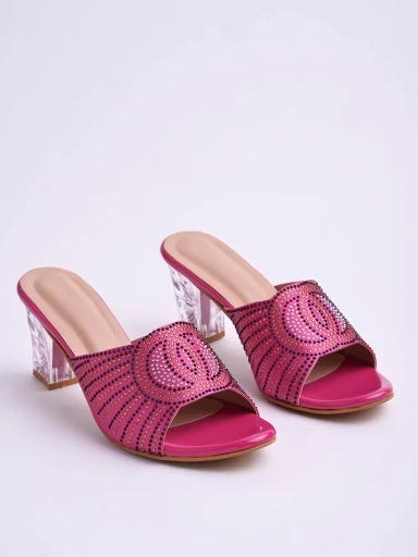 Stylestry Embellished Cherry Block Heels For Women & Girls