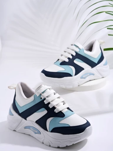 Stylestry Smart Casual Navy-Blue Sneakers For Women & Girls