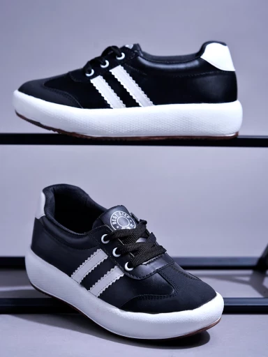 Stylestry Black Smart Casual Shoes For Women & Girls