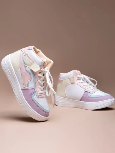 Shoetopia Women & Girls Pink Smart Casual Sneakers