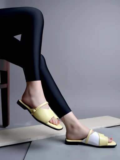 Stylestry Solid Square Toe Casual Yellow Flats For Women & Girls