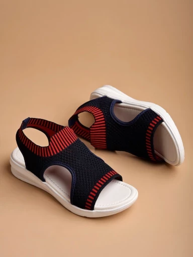 Stylestry Comfortable & Trendy Flatforms Blue Sandals for Women & Girls