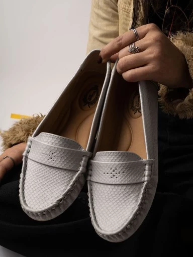 Stylestry Comfortable Casual Grey Loafers For Women & Girls