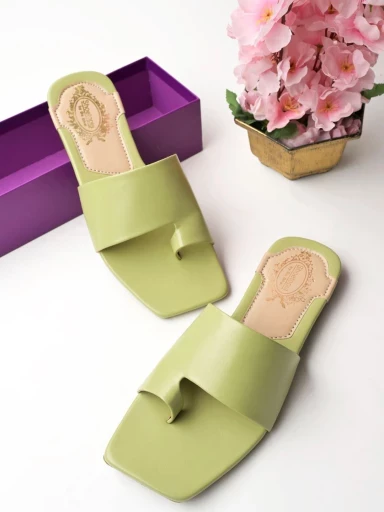 Stylestry One-Toe Slip-On Flats For Women & Girls
