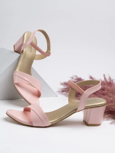Stylestry Women's & Girl's Pink Pointed Toe Block Heels