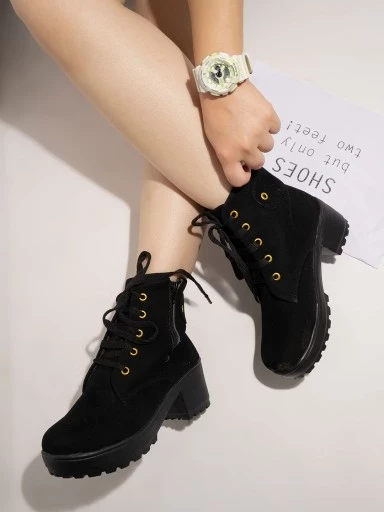 Buy Rocia Navy Blue Women Lace Up Boots Online at Regal Shoes | 8625948
