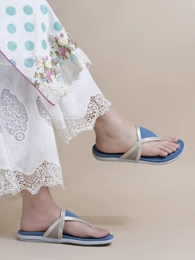 Stylestry Stylish & Comfortable Blue Flats For Women & Girls