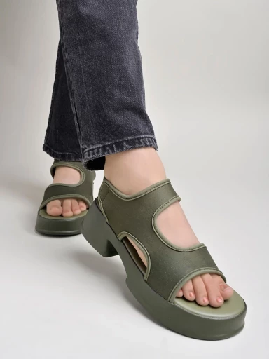 Stylestry Comfortable  & Sporty Green Sandals For Women & Girls