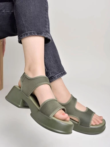 Stylestry Comfortable  & Sporty Green Sandals For Women & Girls