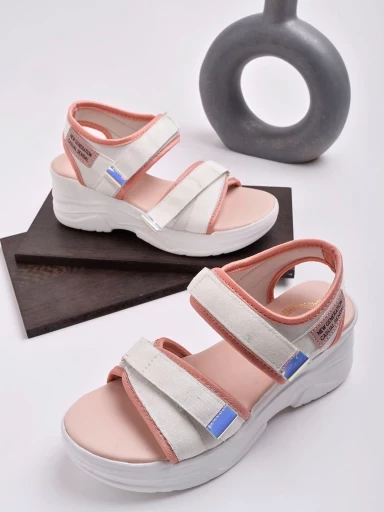 Stylestry Comfortable  & Sporty White Sandals For Women & Girls